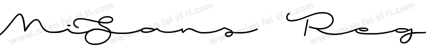 MiSans RegularMiSans Demibold字体转换